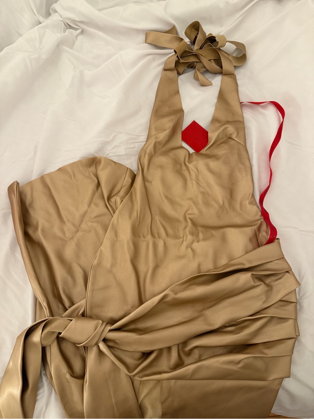 Coucoo Faux Leather Jaya dress